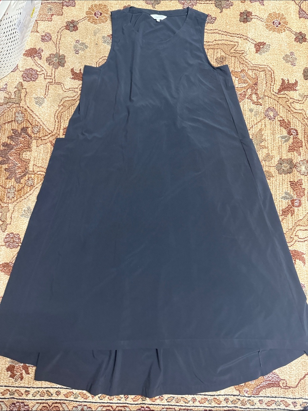 Soma wknd black flowy back tie dress XL